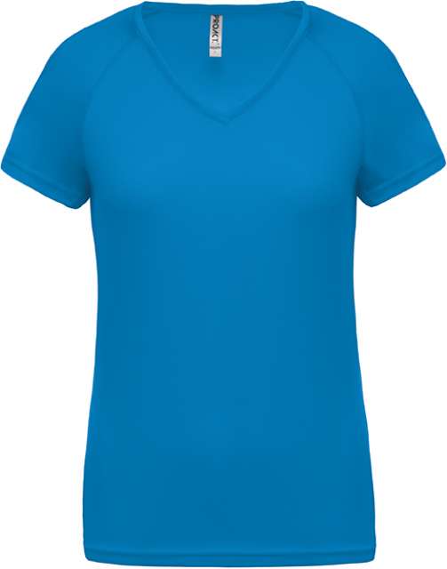 Proact Ladies’ V-neck Short Sleeve Sports T-shirt - Proact Ladies’ V-neck Short Sleeve Sports T-shirt - Royal