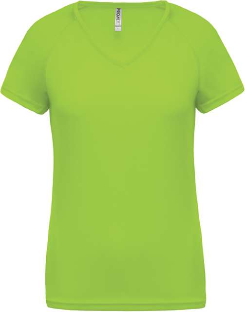 Proact Ladies’ V-neck Short Sleeve Sports T-shirt - Proact Ladies’ V-neck Short Sleeve Sports T-shirt - Kiwi
