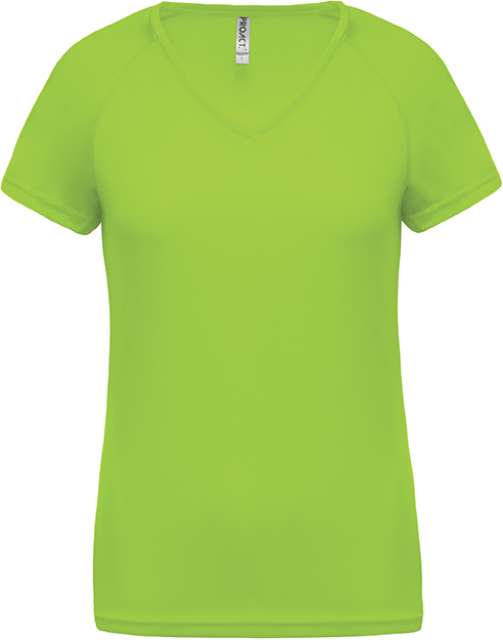 Proact Ladies’ V-neck Short Sleeve Sports T-shirt - Grün