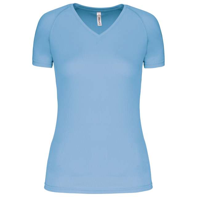 Proact Ladies’ V-neck Short Sleeve Sports T-shirt - blue