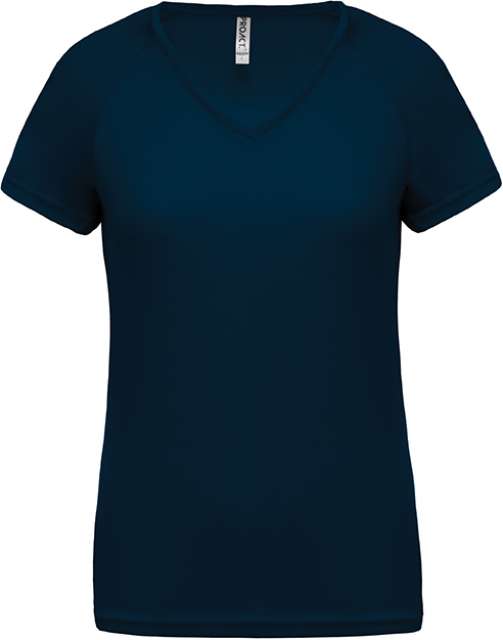 Proact Ladies’ V-neck Short Sleeve Sports T-shirt - blue