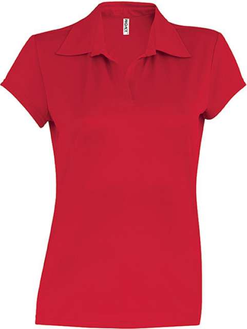 Proact Ladies' Short-sleeved Polo Shirt - Proact Ladies' Short-sleeved Polo Shirt - Cherry Red