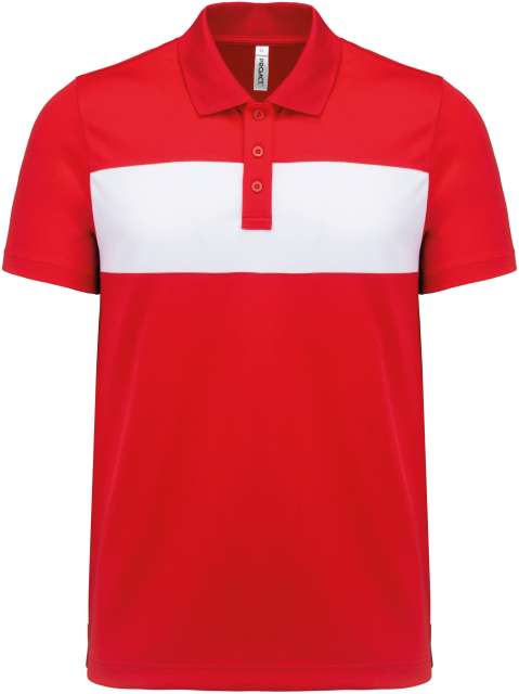Proact Adult Short-sleeved Polo-shirt - červená