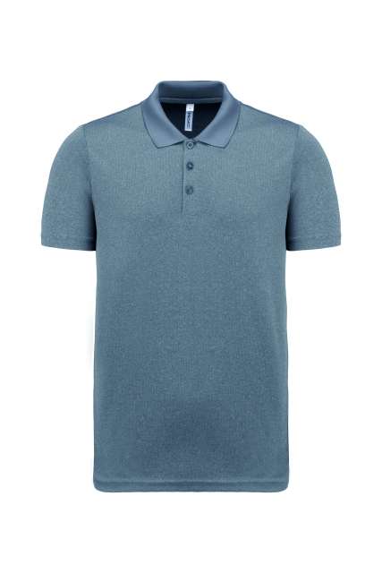 Proact Adult Short-sleeved Marl Polo Shirt - šedá