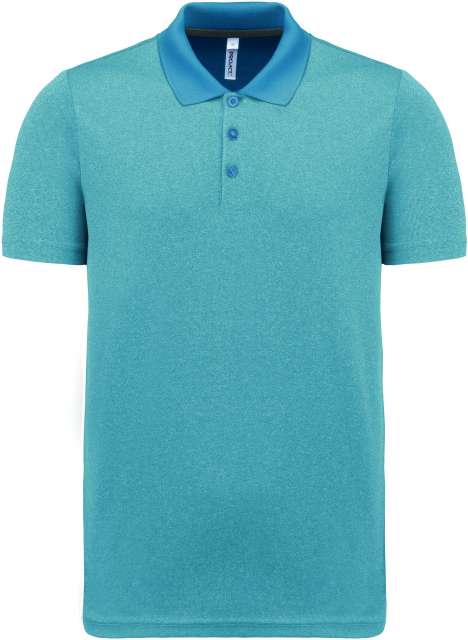 Proact Adult Short-sleeved Marl Polo Shirt - blau