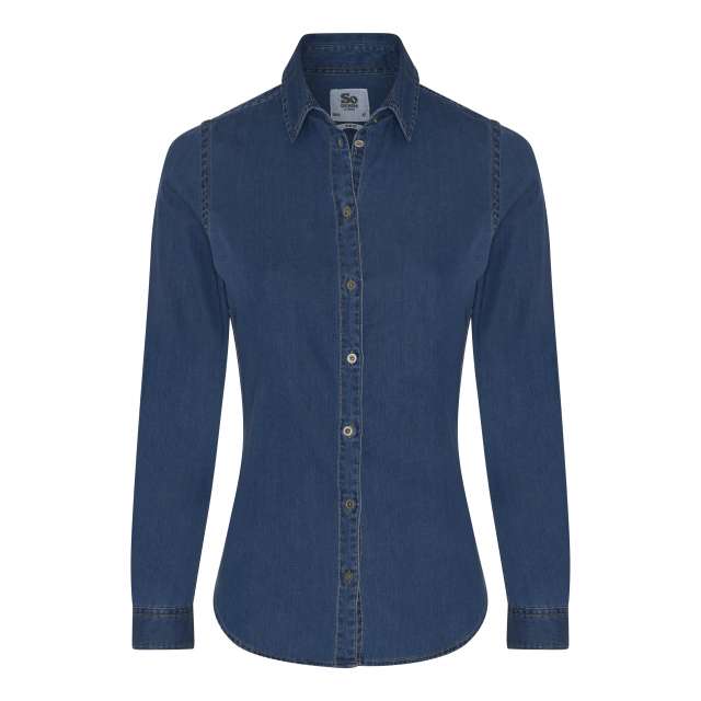 So Denim Lucy Denim Shirt - blue