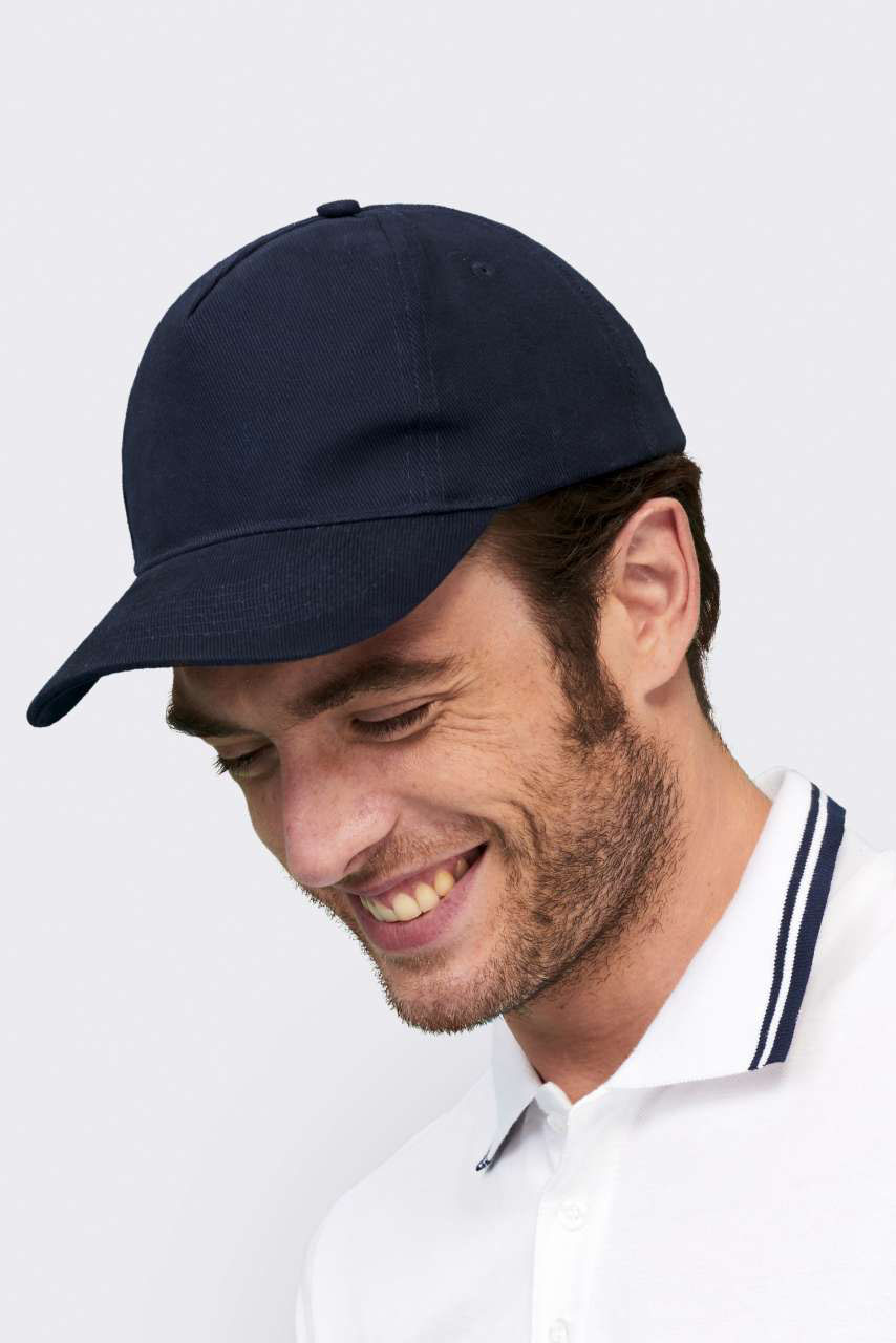 Sol's Long Beach - 5 Panel Cap - šedá