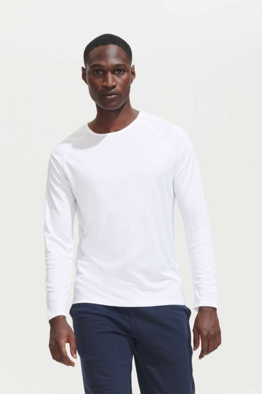 Sol's Sporty Lsl Men - Long-sleeve Sports T-shirt - modrá