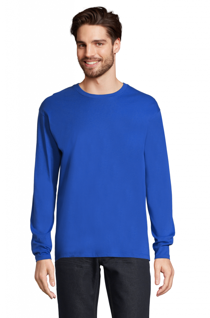 Sol's Monarch - Men's Round Collar Long Sleeve T-shirt - zelená