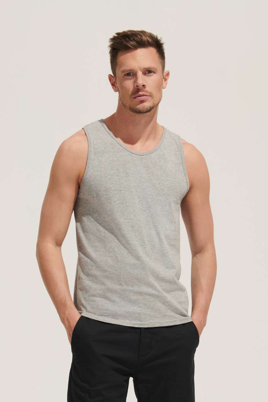 Sol's Justin - Men's Tank Top - šedá