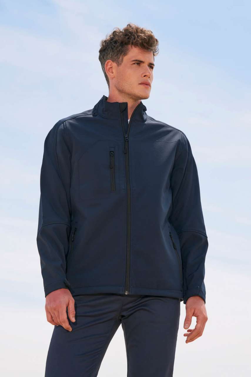 Sol's Relax - Men's Softshell Zipped Jacket - zelená