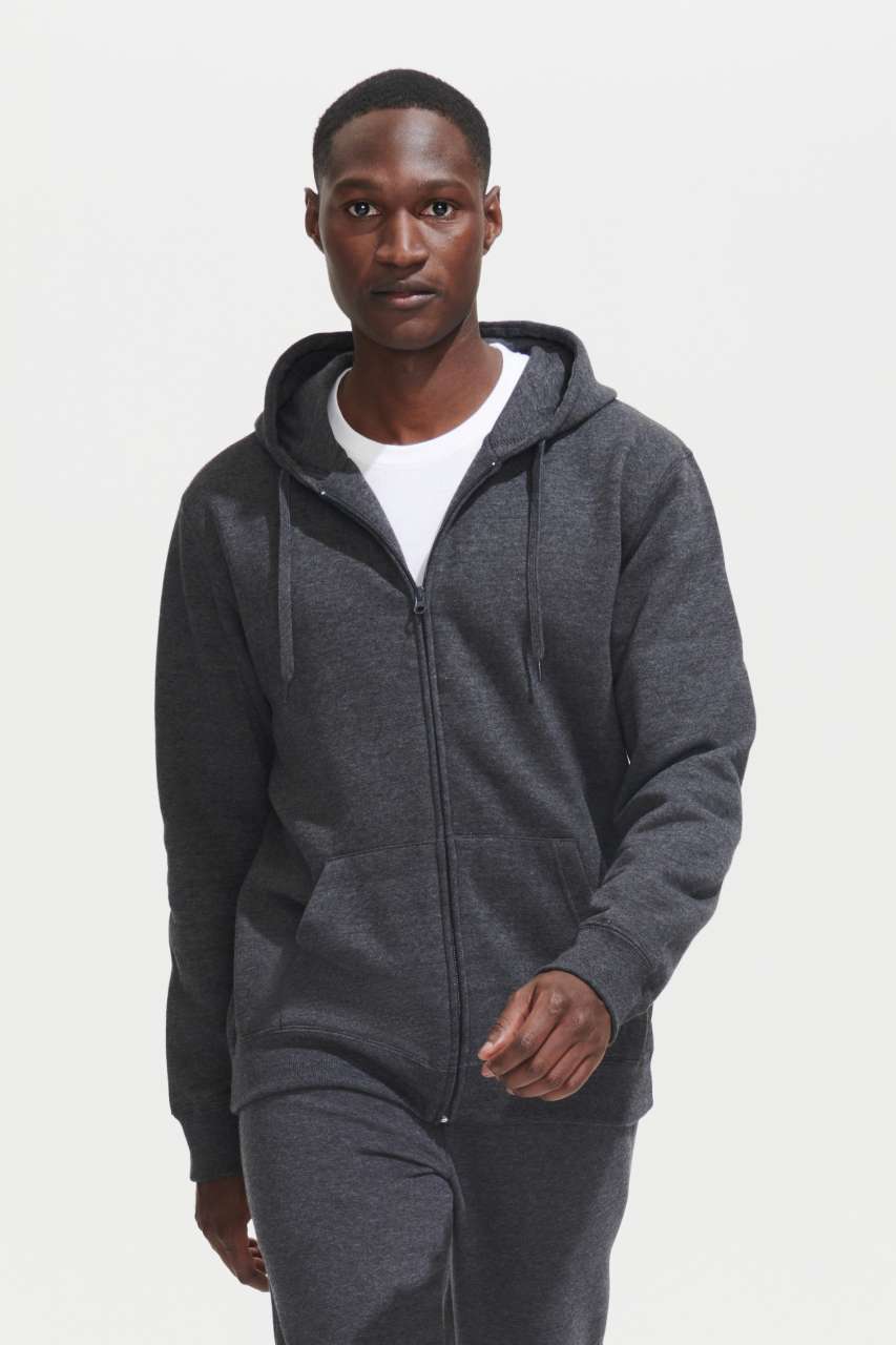 Sol's Seven Men - Jacket With Lined Hood - Sol's Seven Men - Jacket With Lined Hood - Dark Heather