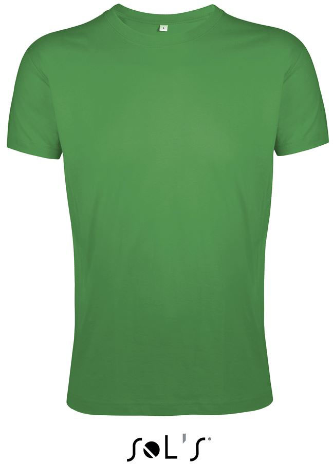 Sol's Regent Fit - Men’s Round Neck Close Fitting T-shirt - zelená