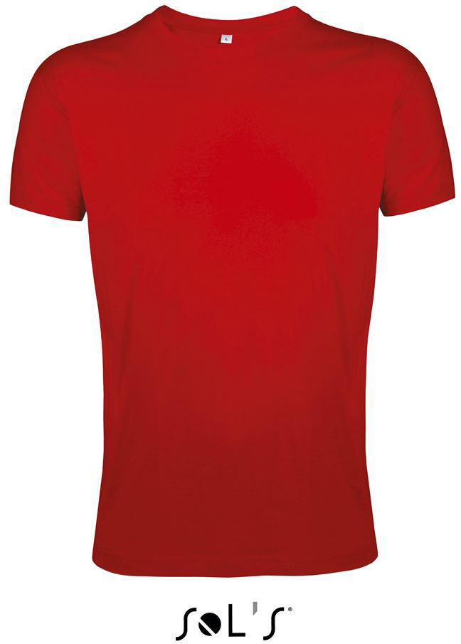 Sol's Regent Fit - Men’s Round Neck Close Fitting T-shirt - Sol's Regent Fit - Men’s Round Neck Close Fitting T-shirt - Red