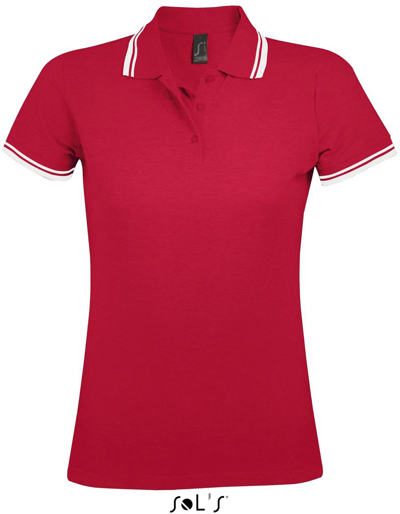 Sol's Pasadena Women - Polo Shirt - červená