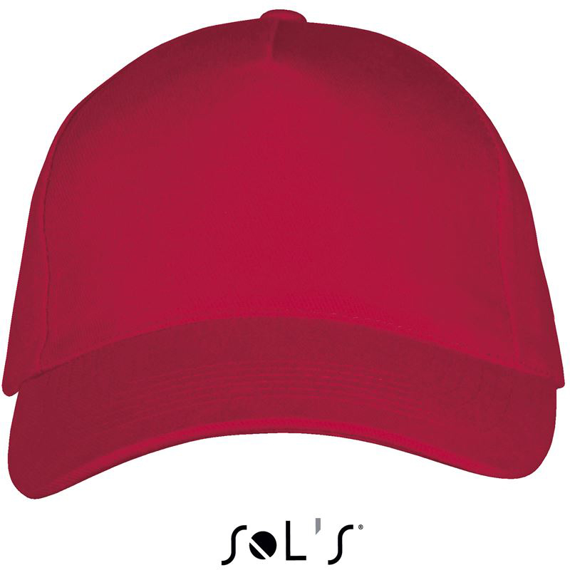 Sol's Long Beach - 5 Panel Cap - red