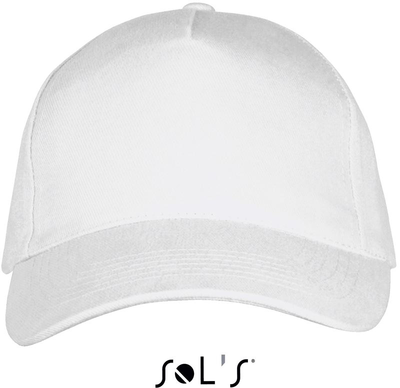 Sol's Long Beach - 5 Panel Cap - white