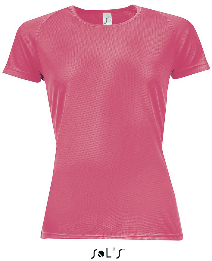 Sol's Sporty Women - Raglan-sleeved T-shirt - růžová