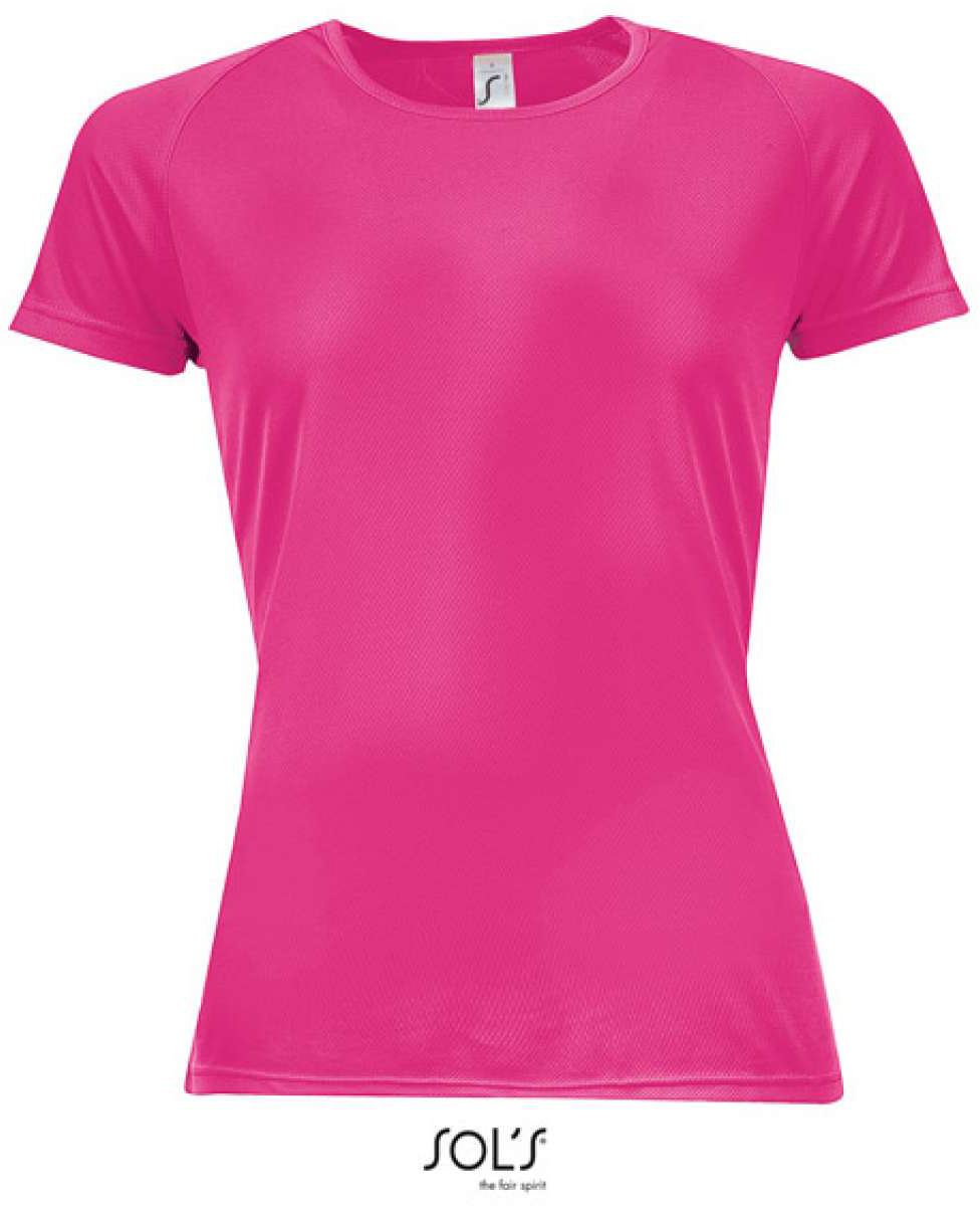 Sol's Sporty Women - Raglan-sleeved T-shirt - Sol's Sporty Women - Raglan-sleeved T-shirt - Safety Pink