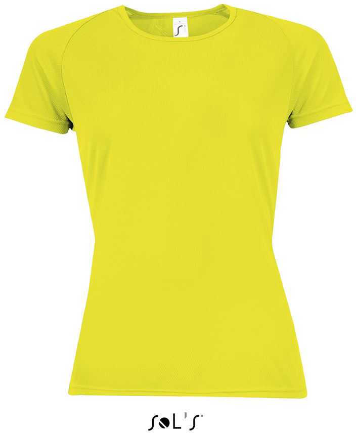 Sol's Sporty Women - Raglan-sleeved T-shirt - yellow