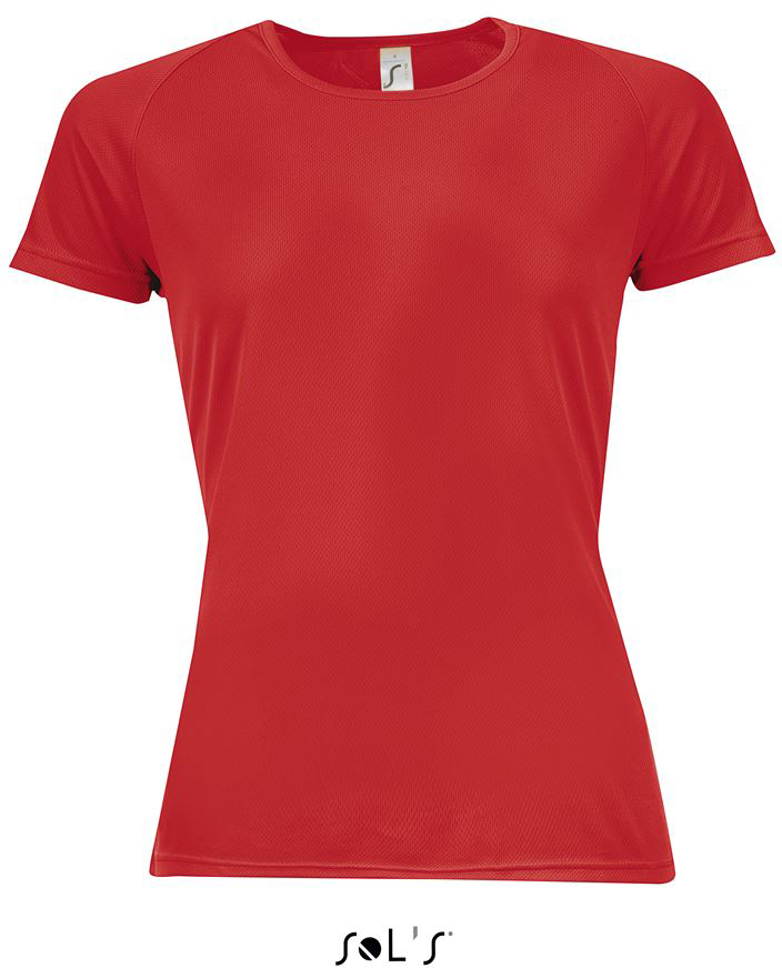 Sol's Sporty Women - Raglan-sleeved T-shirt - red