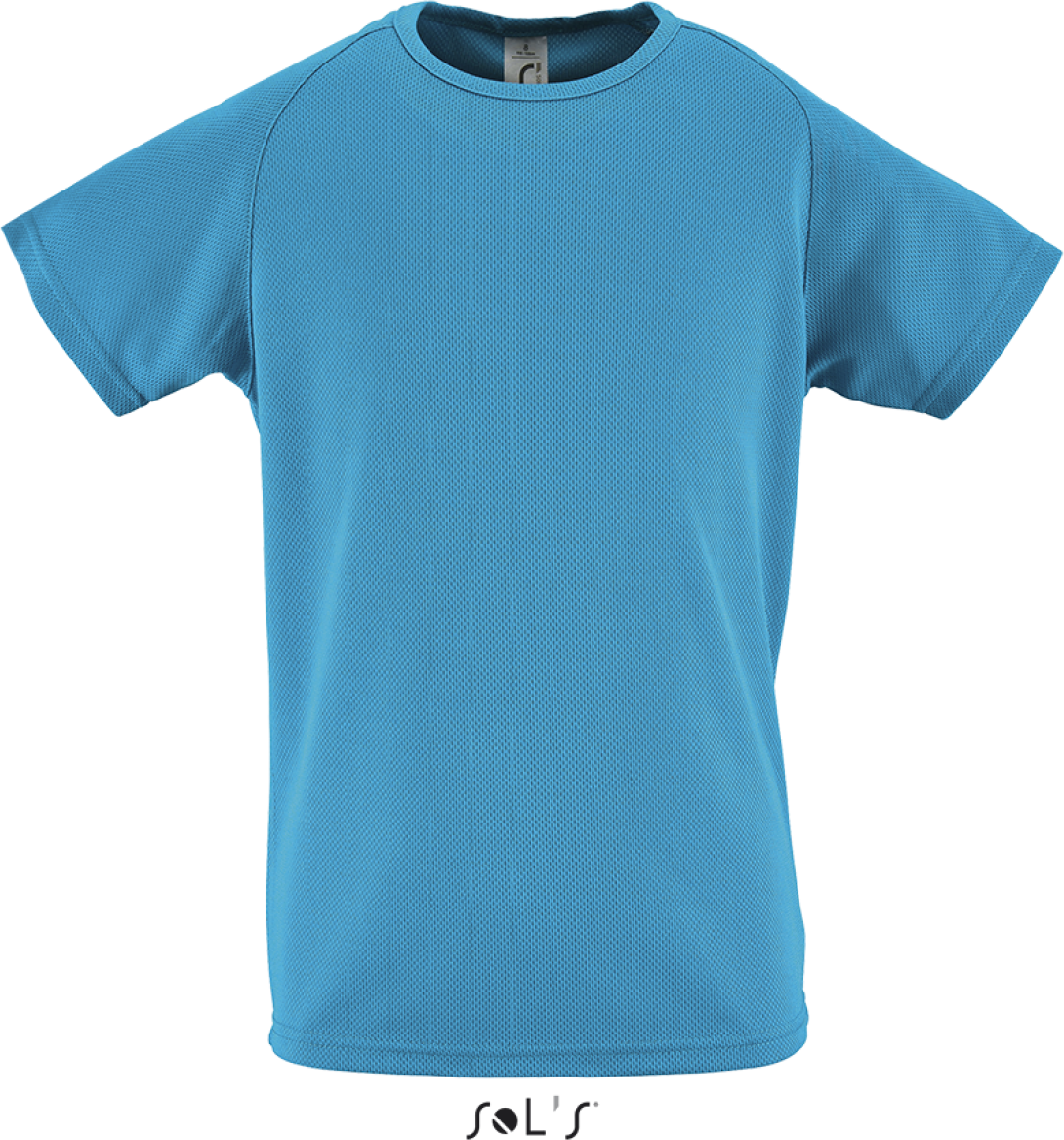Sol's Sporty Kids - Raglan-sleeved T-shirt - blau