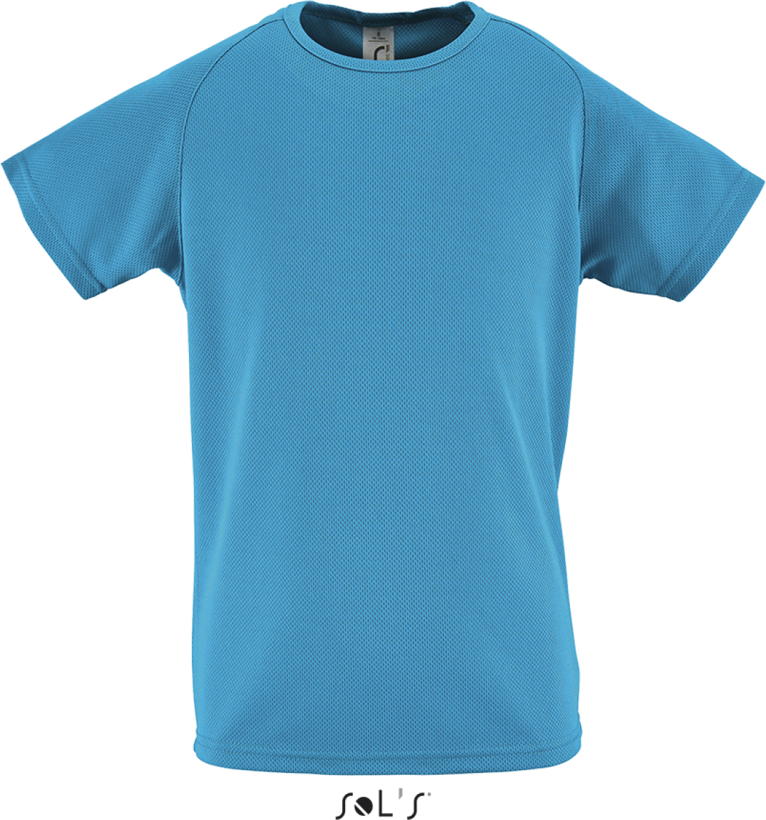 Sol's Sporty Kids - Raglan-sleeved T-shirt - blue