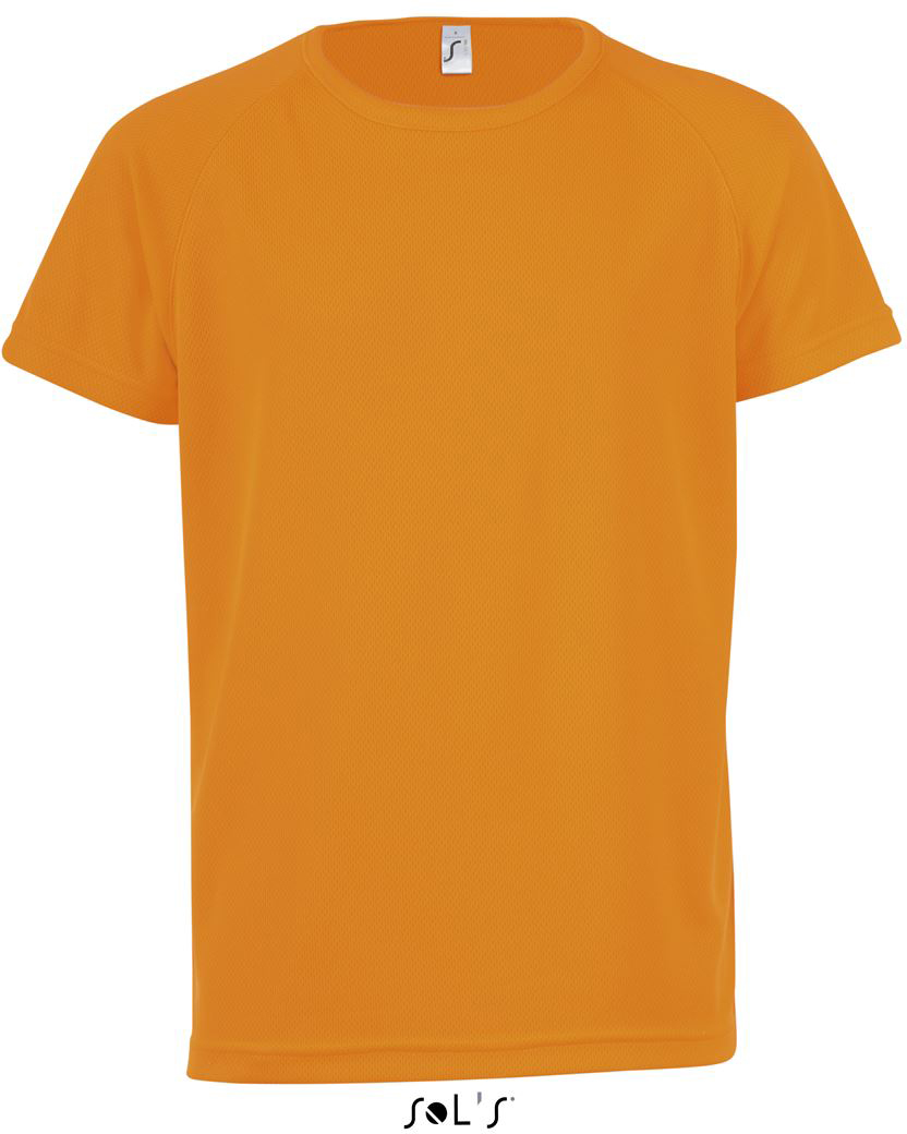 Sol's Sporty Kids - Raglan-sleeved T-shirt - Orange