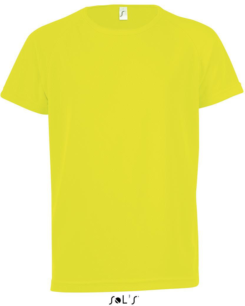 Sol's Sporty Kids - Raglan-sleeved T-shirt - žlutá