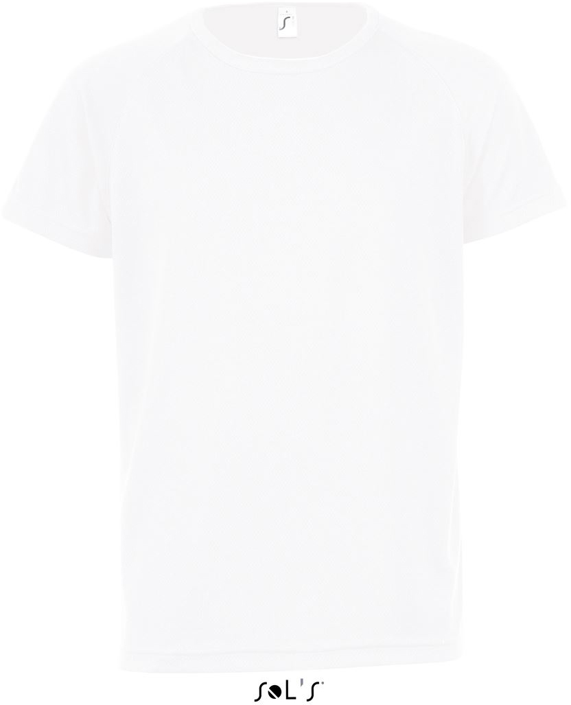 Sol's Sporty Kids - Raglan-sleeved T-shirt - bílá