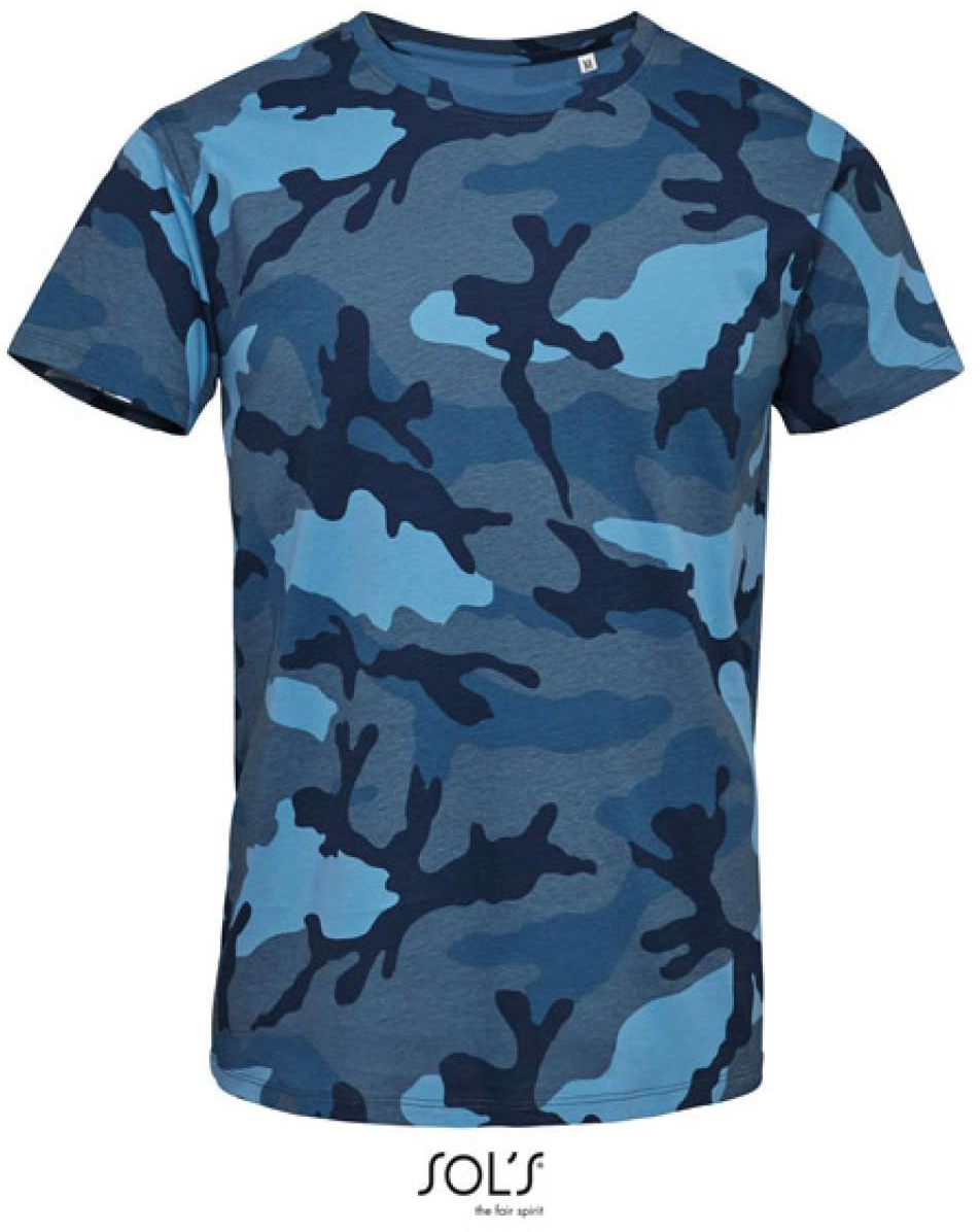 Sol's Camo Men - Round Collar T-shirt - 