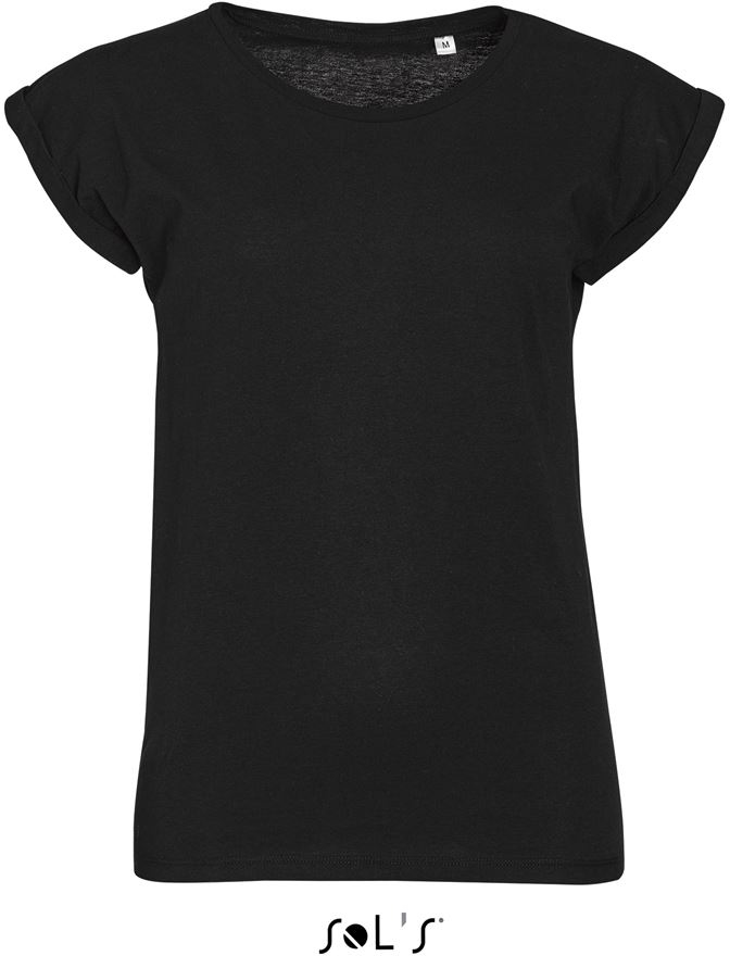 Sol's Melba - Women’s Round Neck T-shirt - Sol's Melba - Women’s Round Neck T-shirt - Black
