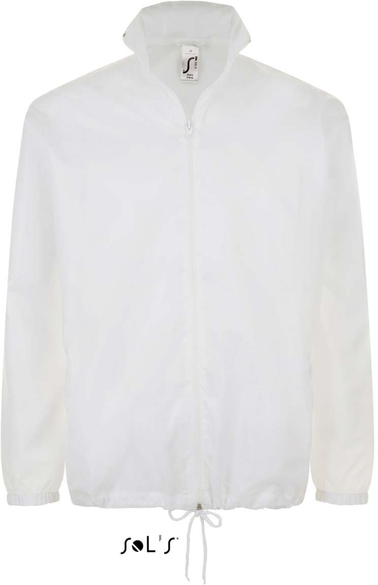 Sol's Shift - Unisex Water Repellent Windbreaker - white