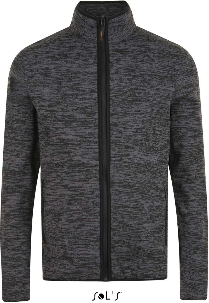 Sol's Turbo - Knitted Fleece Jacket - Sol's Turbo - Knitted Fleece Jacket - Charcoal