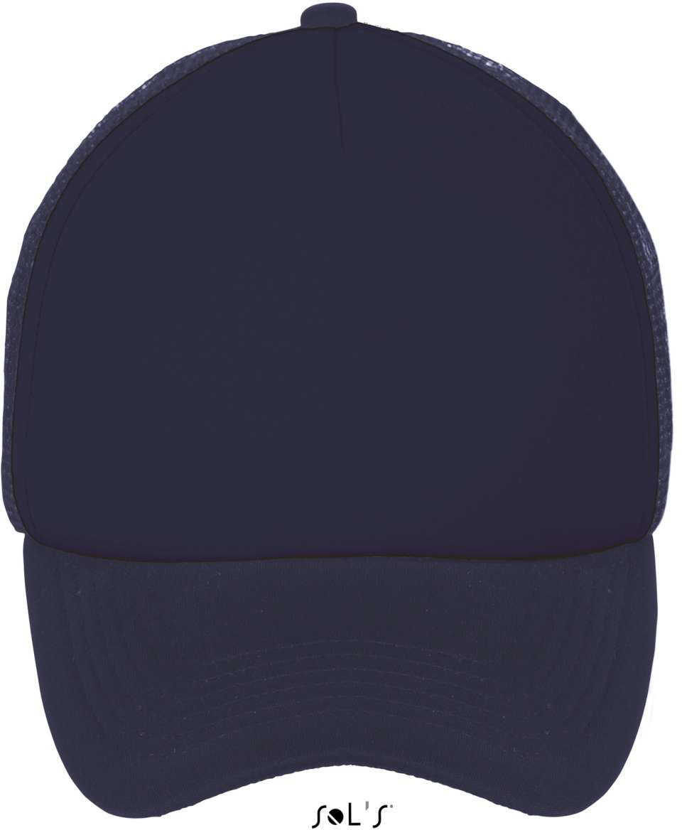 Sol's Bubble - Five Panel Mesh Cap - modrá