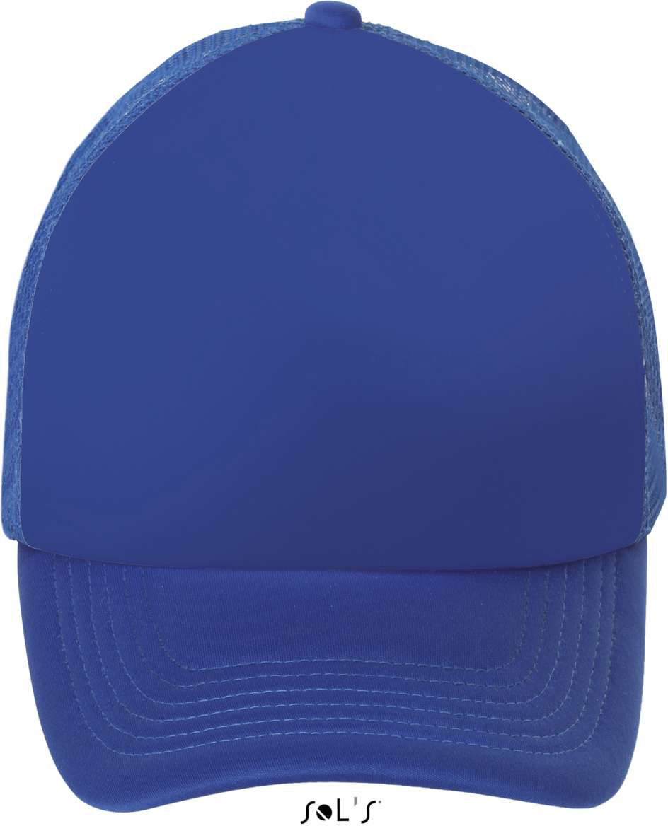 Sol's Bubble - Five Panel Mesh Cap - modrá