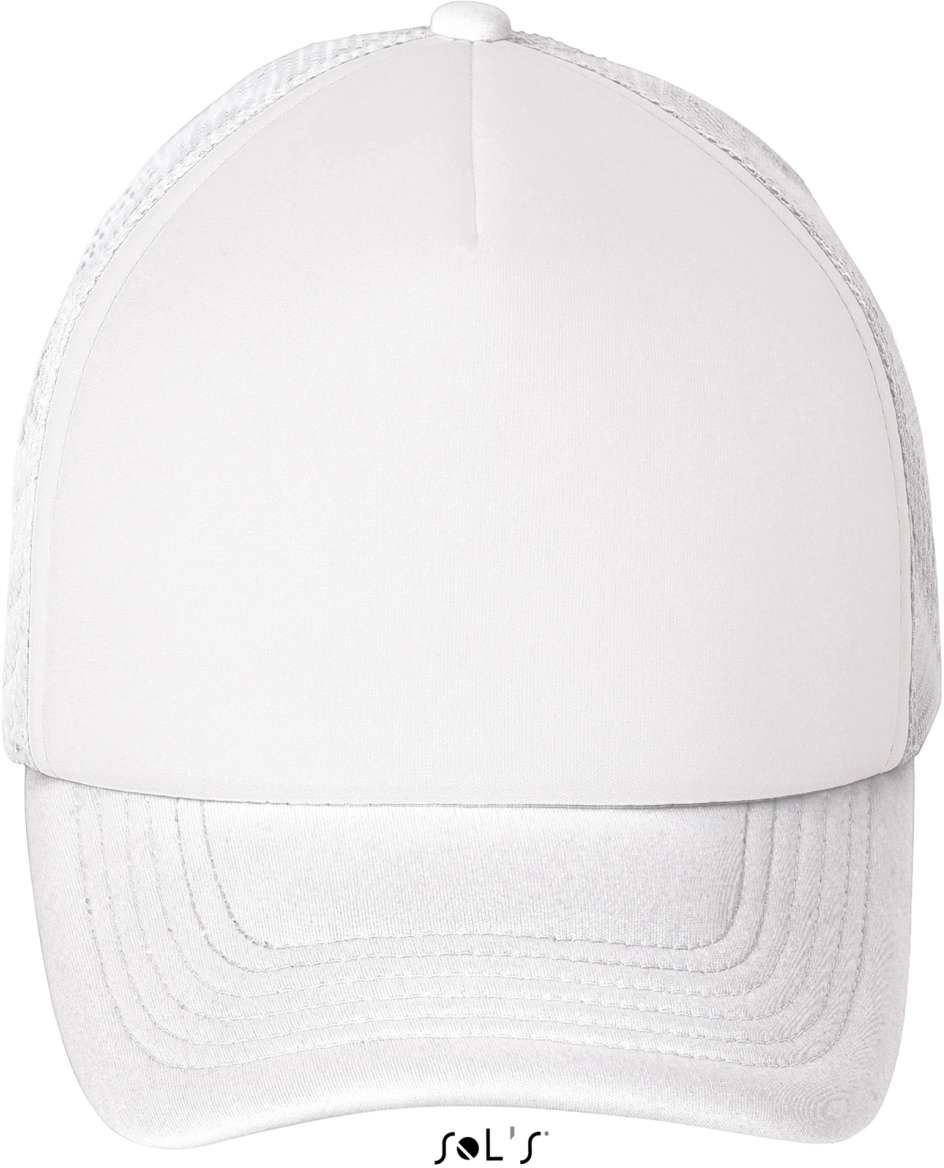 Sol's Bubble - Five Panel Mesh Cap - Sol's Bubble - Five Panel Mesh Cap - White