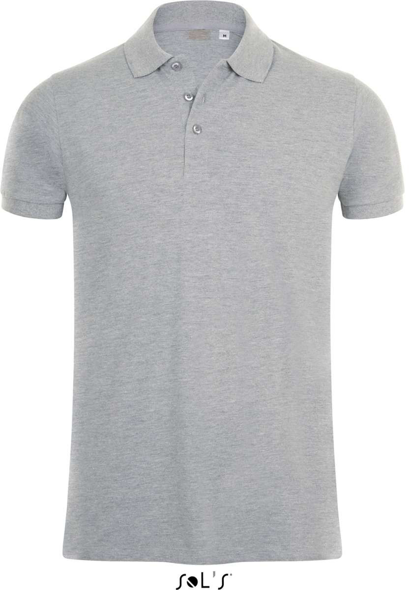 Sol's Phoenix Men - Cotton-elastane Polo Shirt - šedá