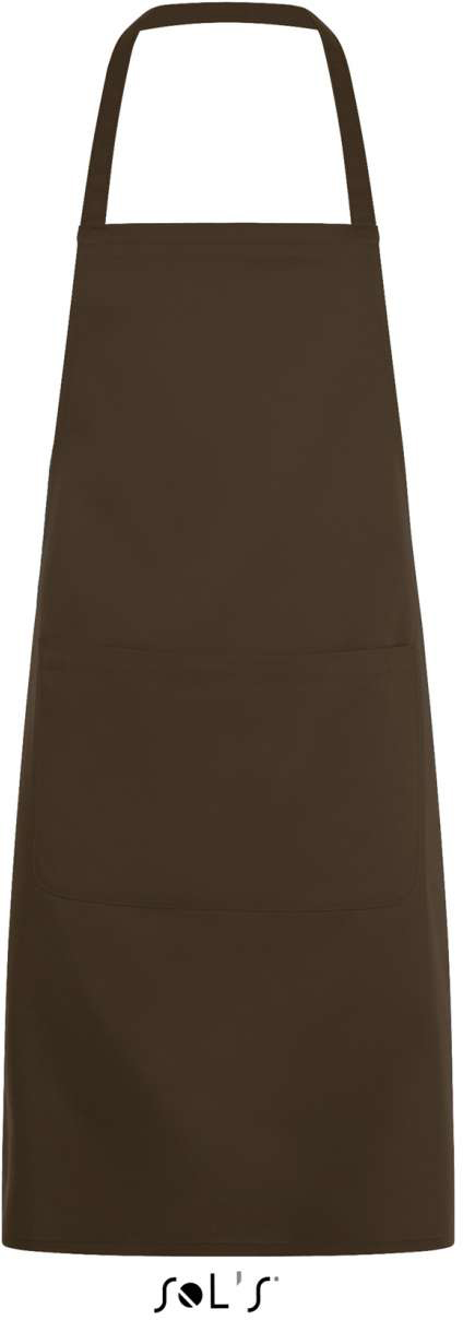 Sol's Gramercy - Long Apron With Pocket - Bräune