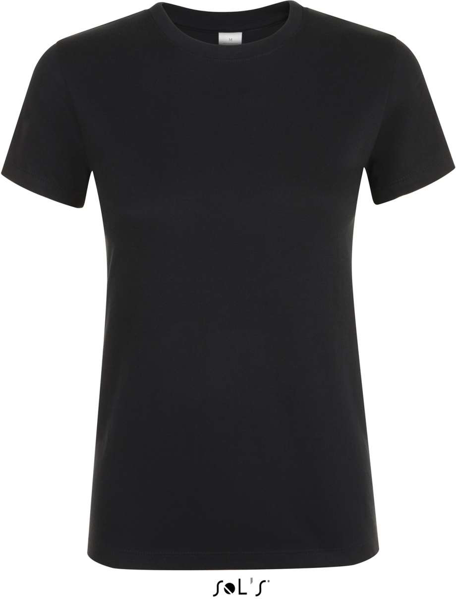 Sol's Regent Women - Round Collar T-shirt - černá