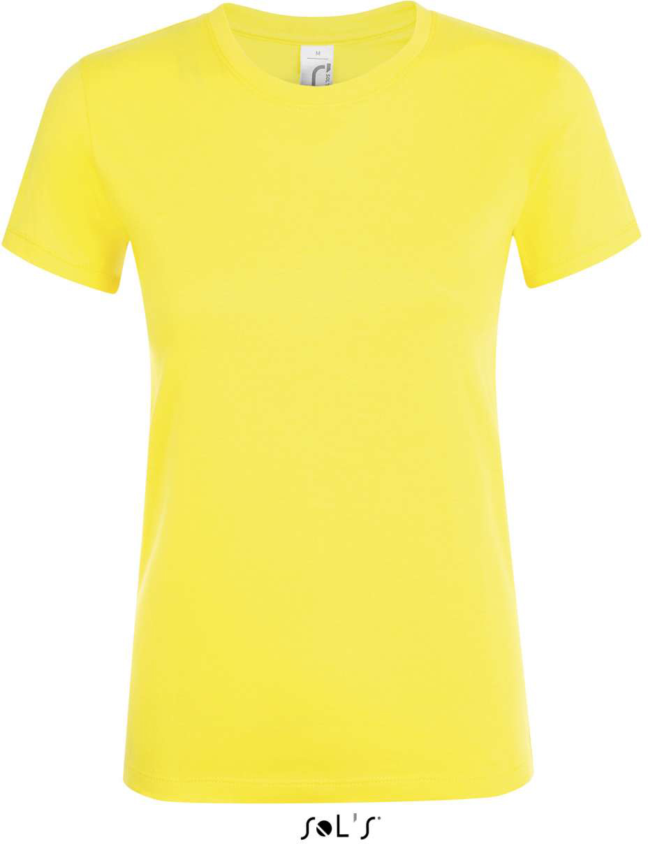 Sol's Regent Women - Round Collar T-shirt - žlutá