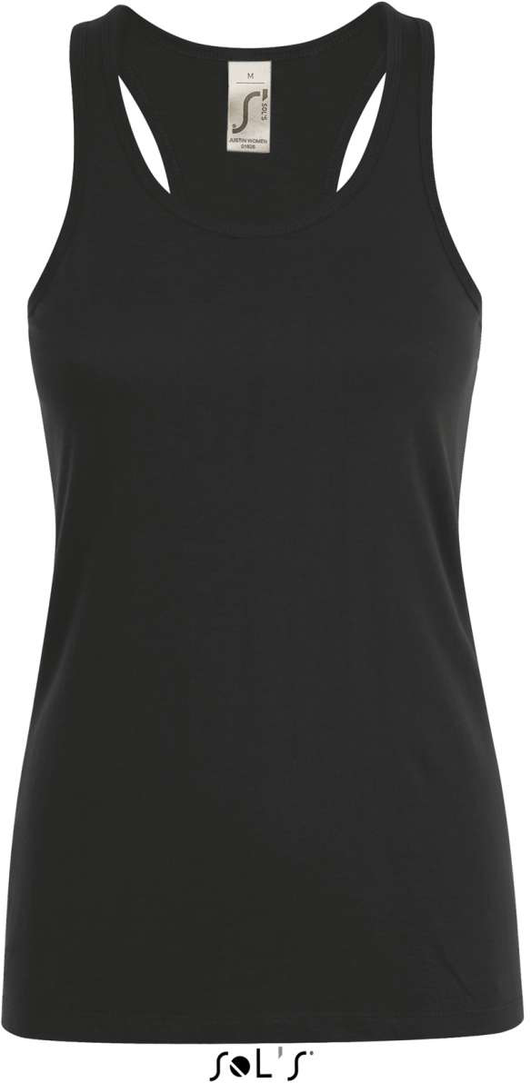 Sol's Justin Women - Racerback Tank Top - Sol's Justin Women - Racerback Tank Top - Black