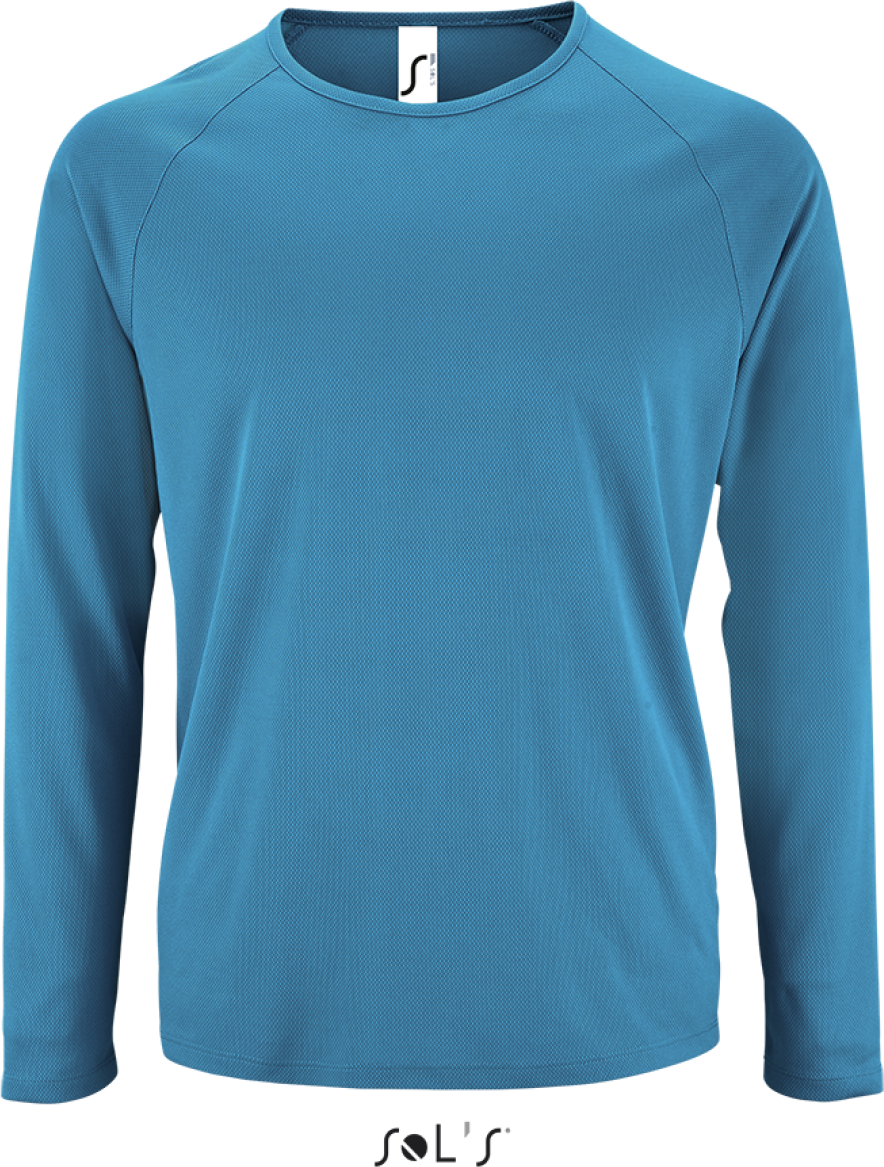 Sol's Sporty Lsl Men - Long-sleeve Sports T-shirt - modrá