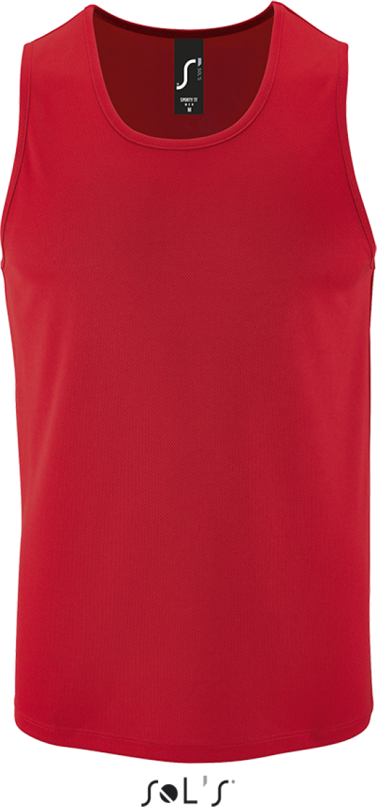 Sol's Sporty Tt Men - Sports Tank Top - Sol's Sporty Tt Men - Sports Tank Top - Red