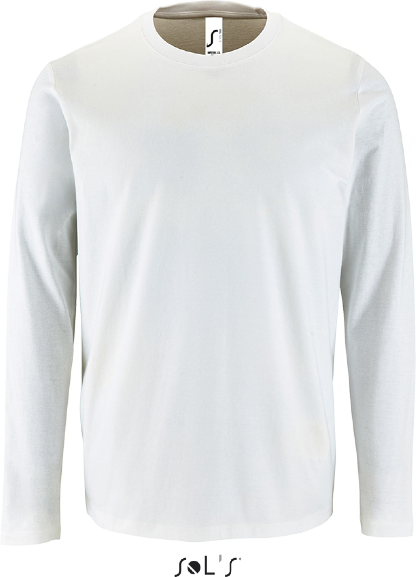 Sol's imperial Lsl Men - Long-sleeve T-shirt - biela