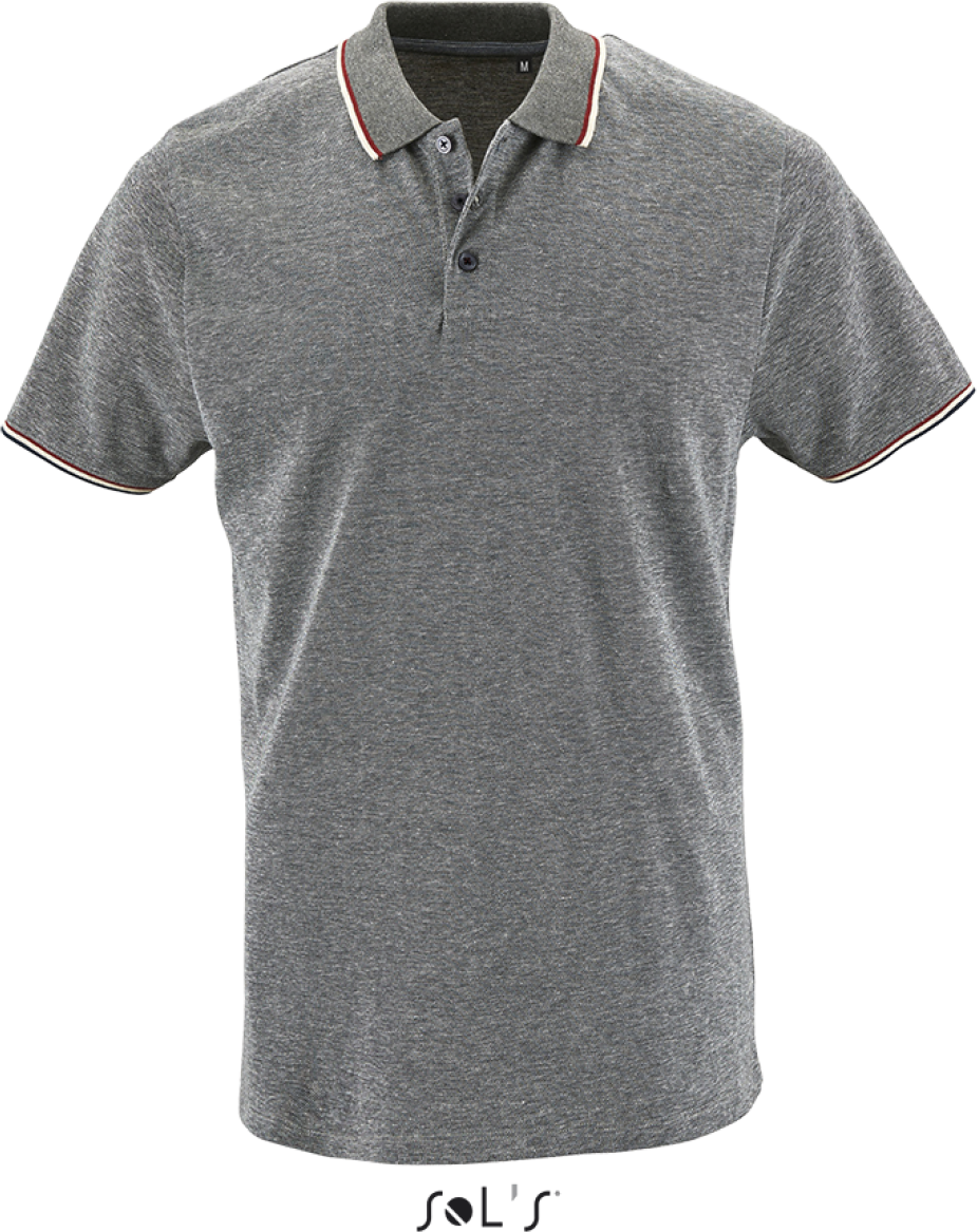 Sol's Paname Men - Heather Polo Shirt - Grau