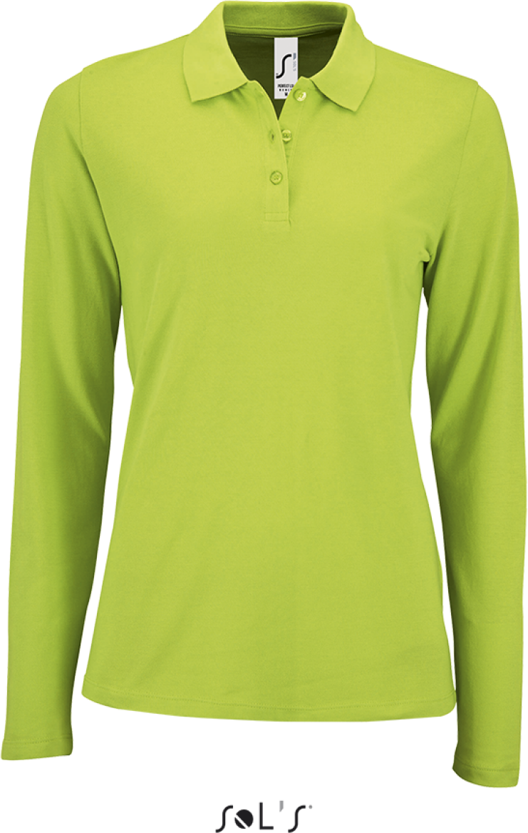 Sol's Perfect Lsl Women - Long-sleeve PiquÉ Polo Shirt - green