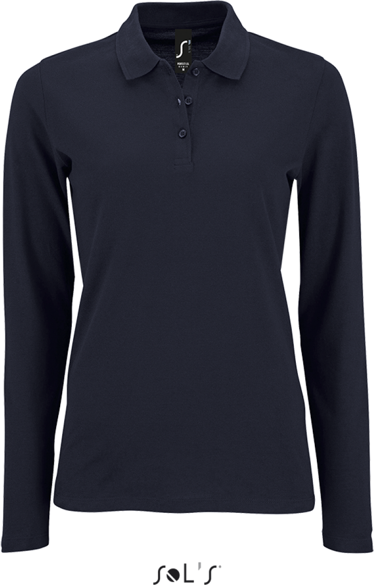 Sol's Perfect Lsl Women - Long-sleeve PiquÉ Polo Shirt - blau