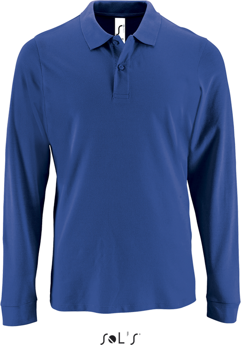 Sol's Perfect Lsl Men - Long-sleeve PiquÉ Polo Shirt - blue