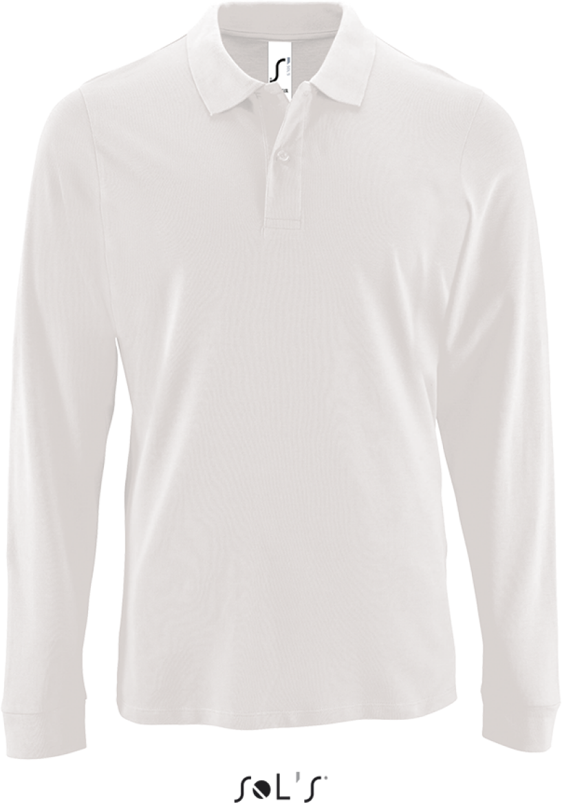 Sol's Perfect Lsl Men - Long-sleeve PiquÉ Polo Shirt - bílá